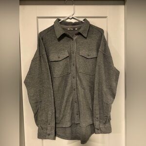 Dex Button Up Waffle Knit